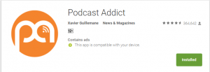 Podcast Addict at the Google Play Store
